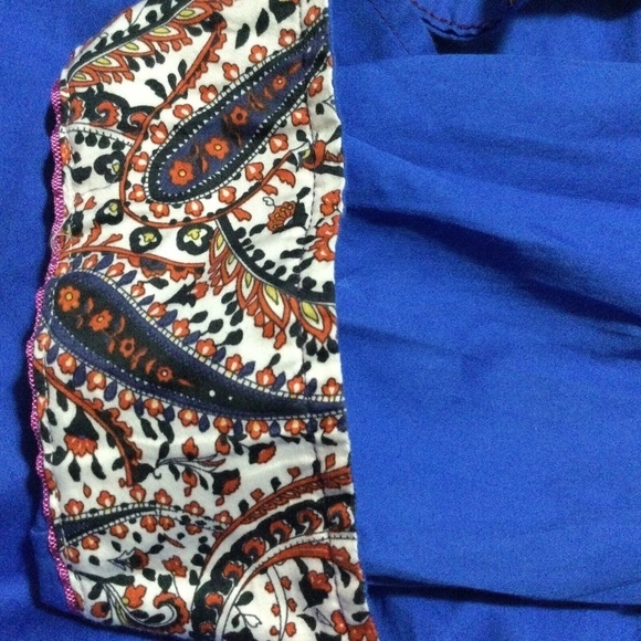 Report Collection Originals Cotton Island Wasked Blue Long Sleeve Shirt Sz Large - Picture 10 of 10